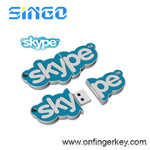 USB 2.0 Skype-Shaped Customized USB Flash Drive (U3963)